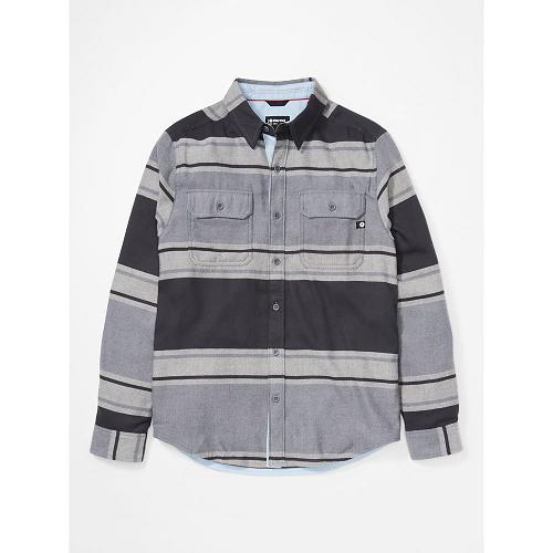 Marmot Clothes Dark Grey NZ - Del Norte Shirts Mens NZ169435